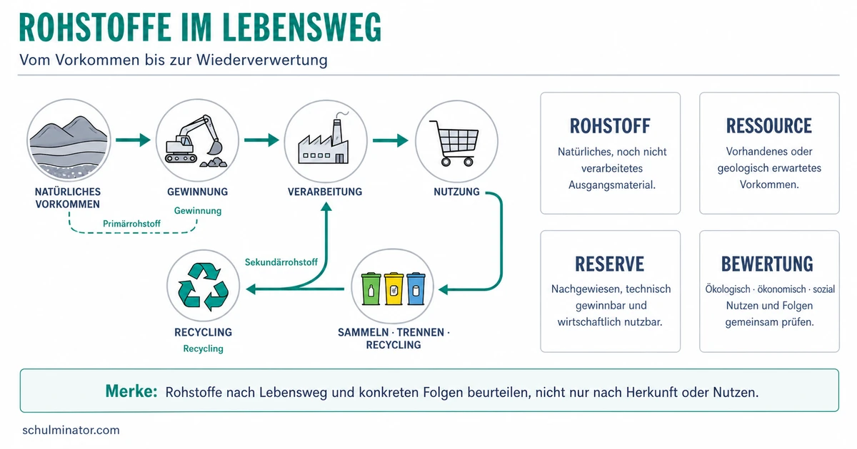 Rohstoffe und Energie nachhaltig bewerten