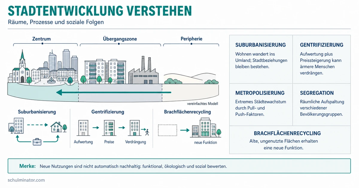 Stadtentwicklung: Prozesse verstehen und bewerten