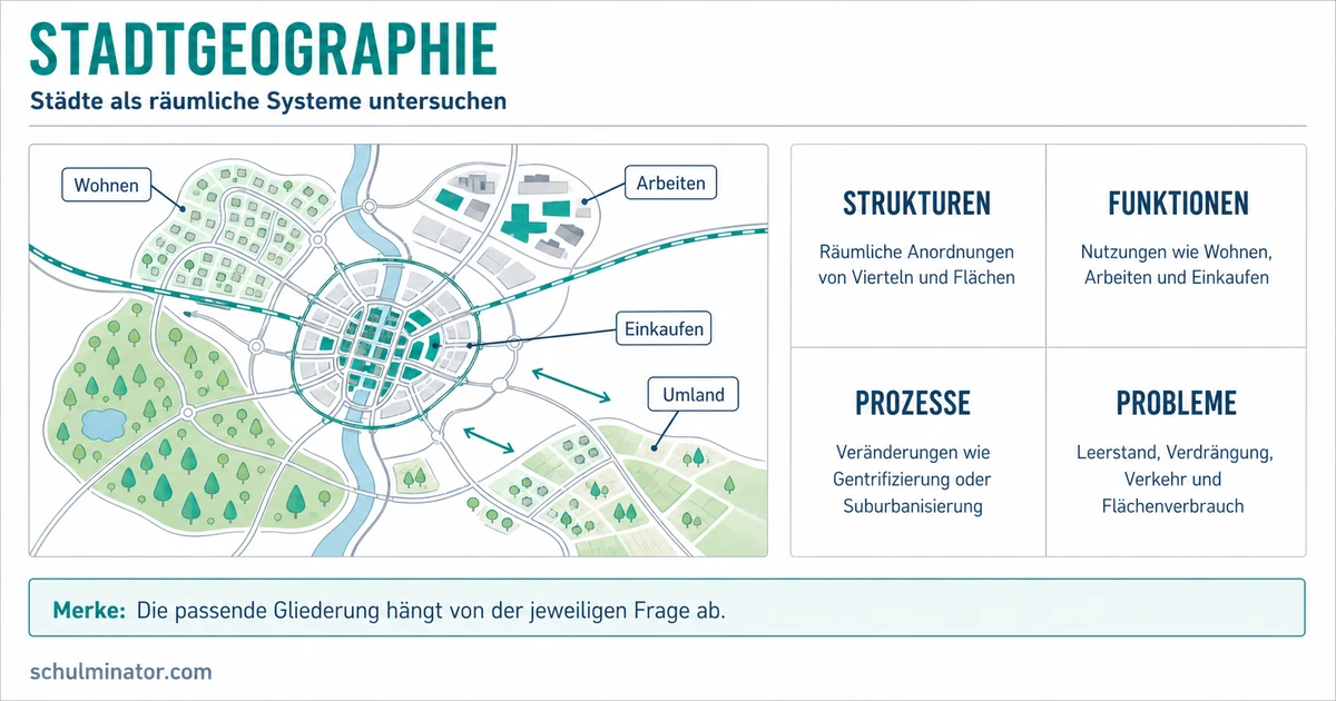 Stadtgeographie: Strukturen und Prozesse verstehen
