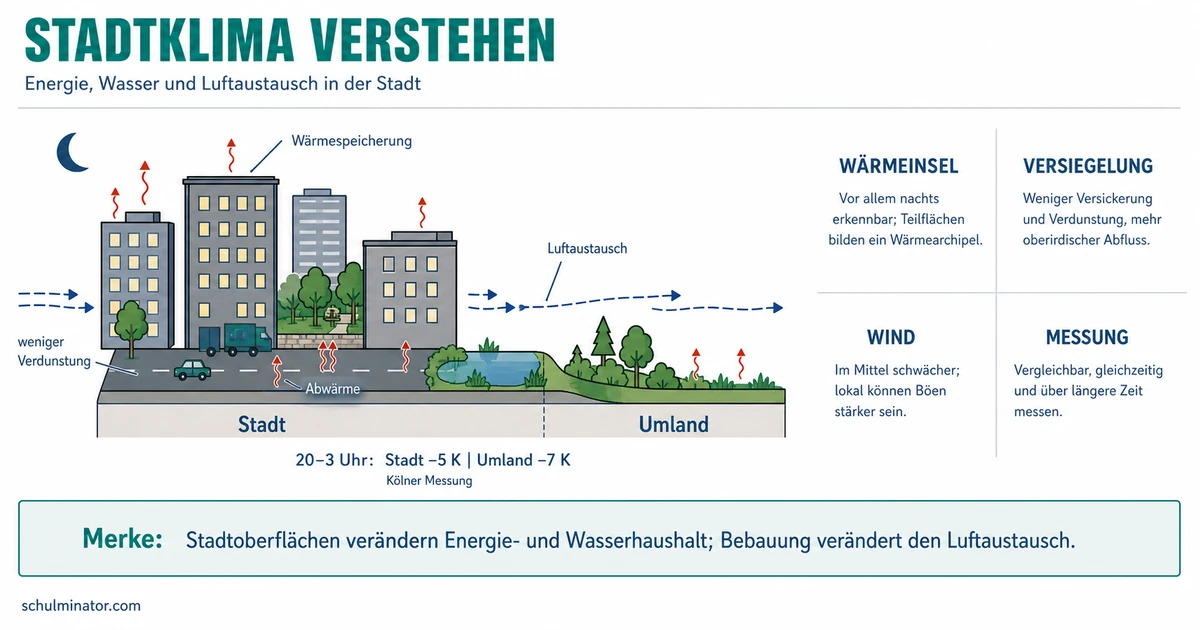Stadtklima: Wärmeinsel verstehen und beurteilen