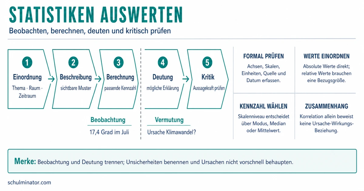 Statistik auswerten: Schritt für Schritt