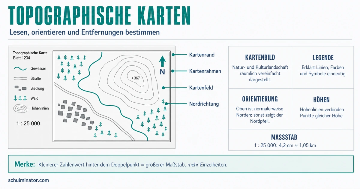 Topographische Karte lesen und verstehen