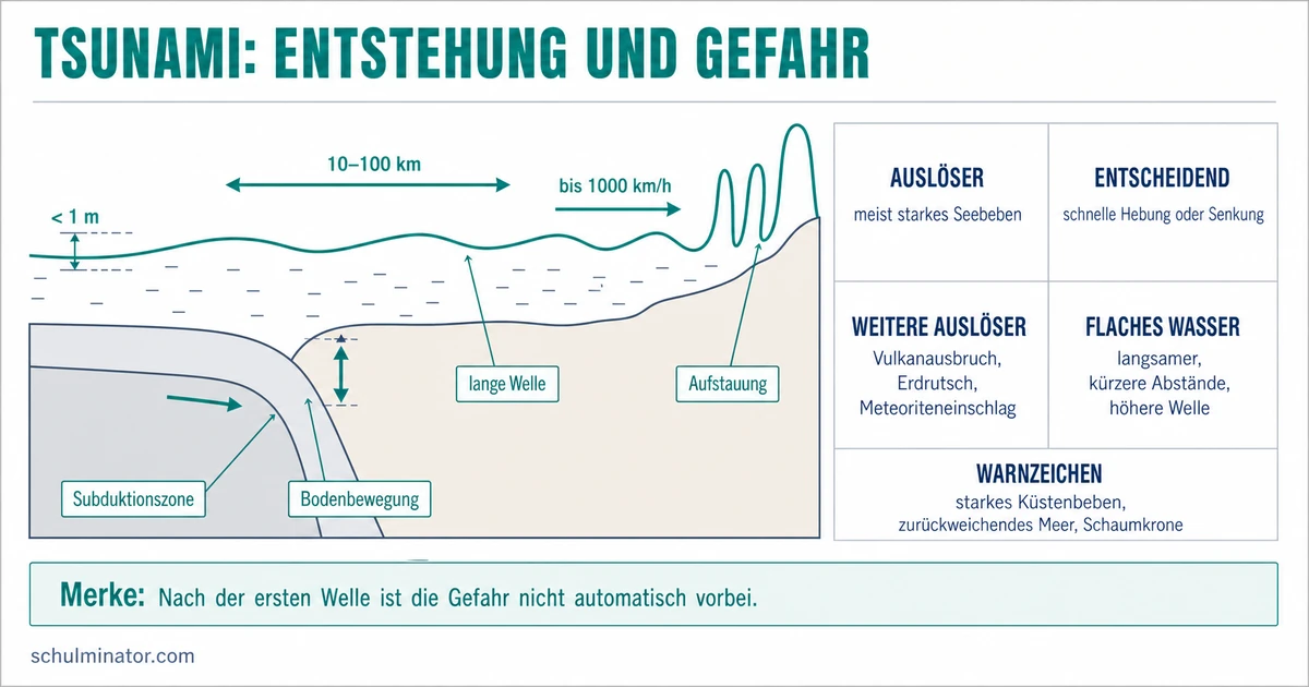 Tsunami: Entstehung, Warnzeichen und Folgen