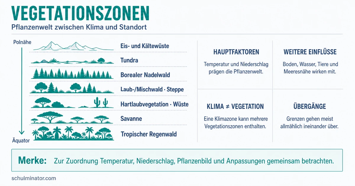 Vegetationszonen einfach erklärt