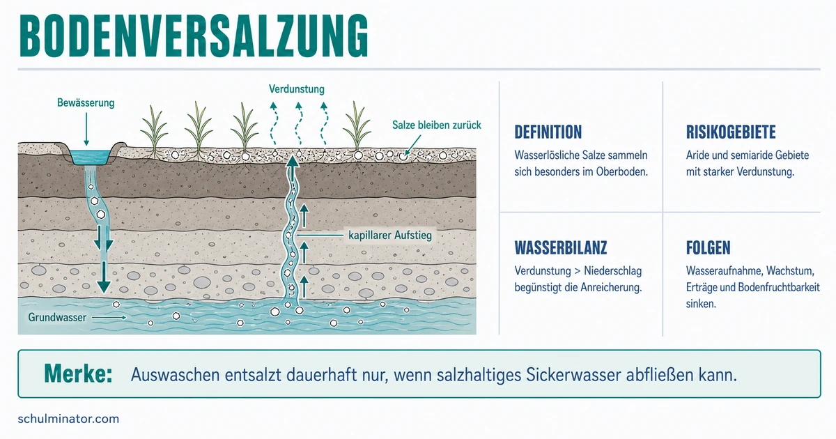 Versalzung: Ursachen, Folgen und Schutz