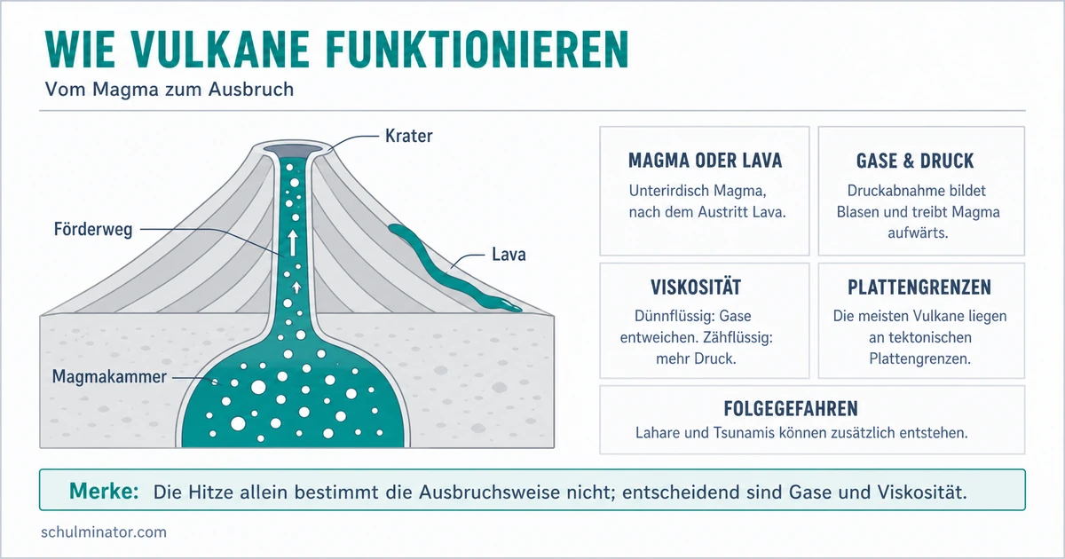 Vulkan: Aufbau, Ausbruch und Gefahren verstehen