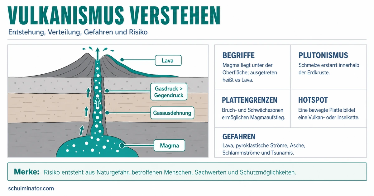 Vulkanismus: Entstehung, Verbreitung und Gefahren