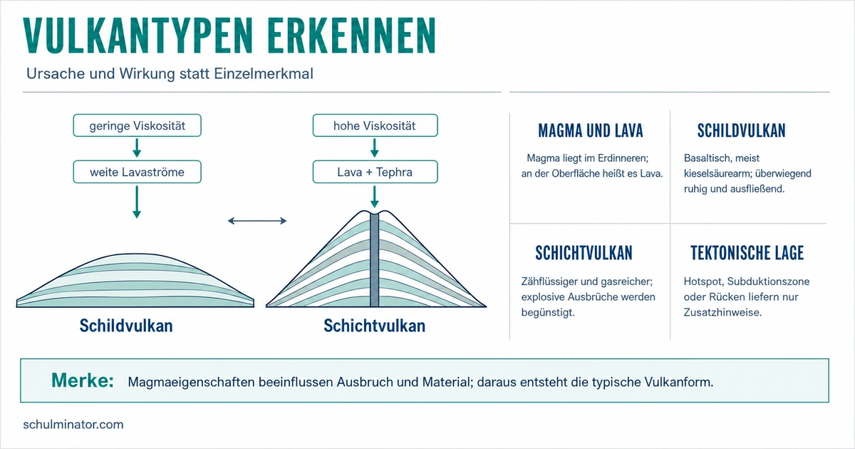 Vulkantypen einfach vergleichen und erkennen