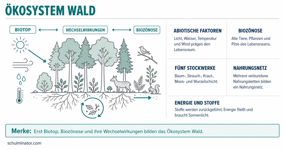 Waldökosystem: Aufbau und Kreisläufe verstehen