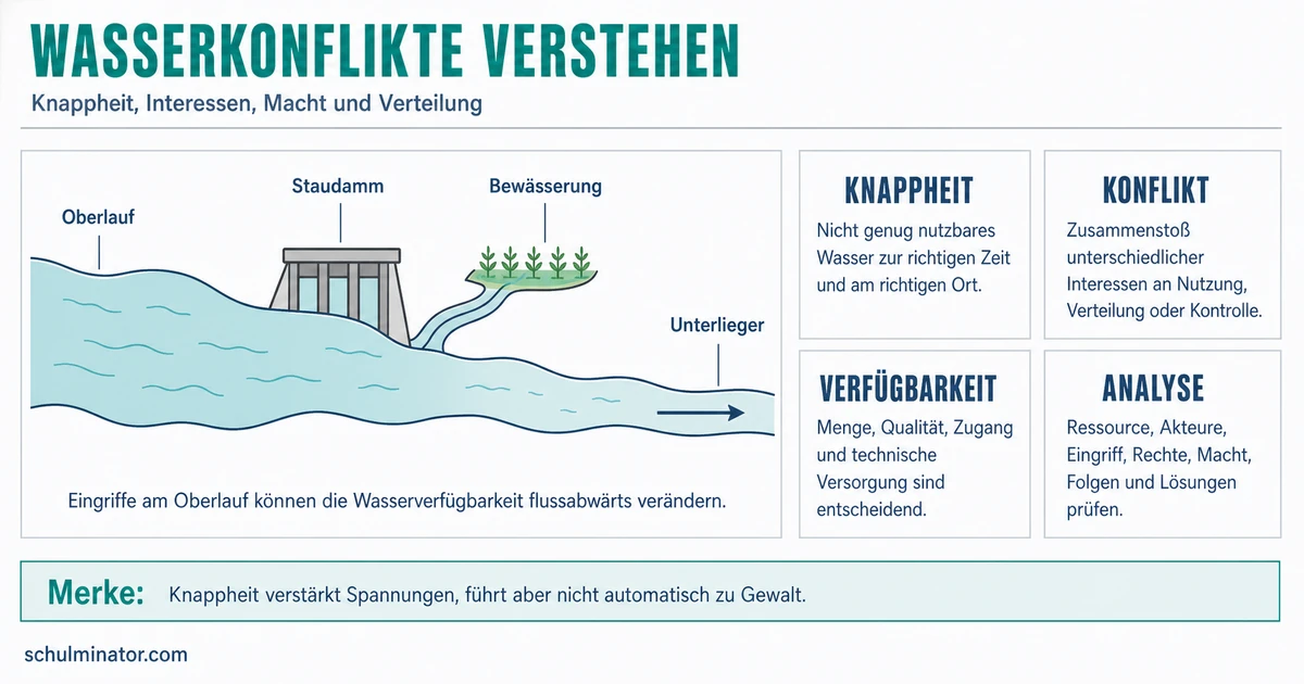 Wasserkonflikt: Ursachen, Akteure und Lösungen