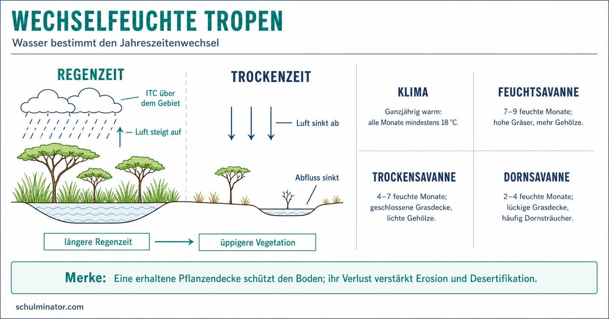 Wechselfeuchte Tropen: Klima, Savannen, Nutzung