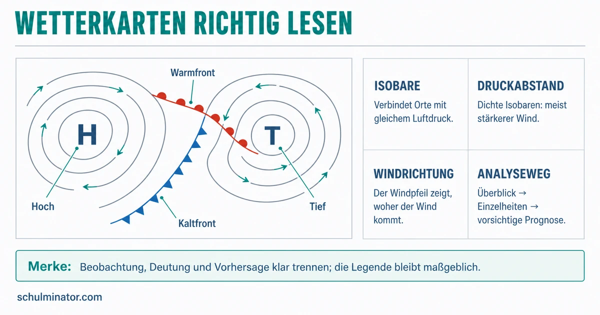 Wetterkarte lesen: Symbole und Prognosen