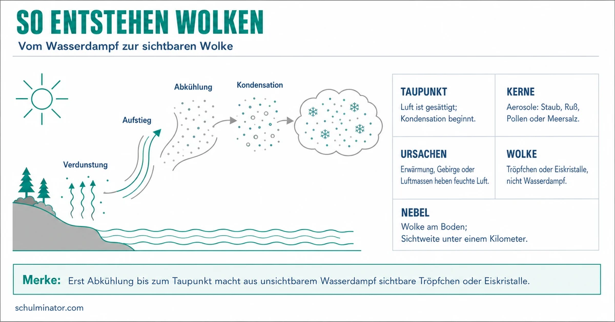 Wolkenbildung einfach erklärt: So entstehen Wolken