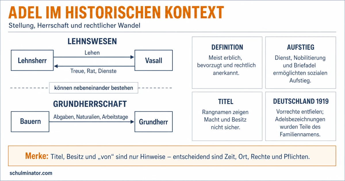 Adel: Entstehung, Macht und Bedeutung