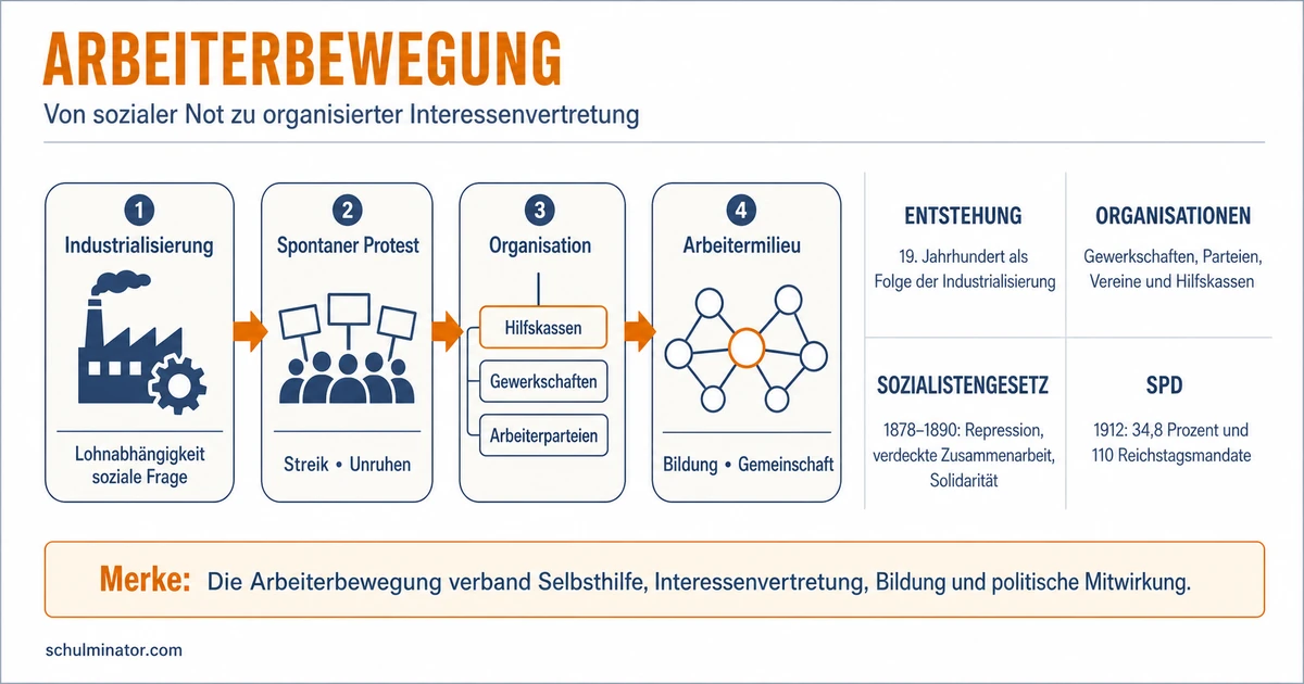 Arbeiterbewegung: Entstehung, Ziele und Wandel