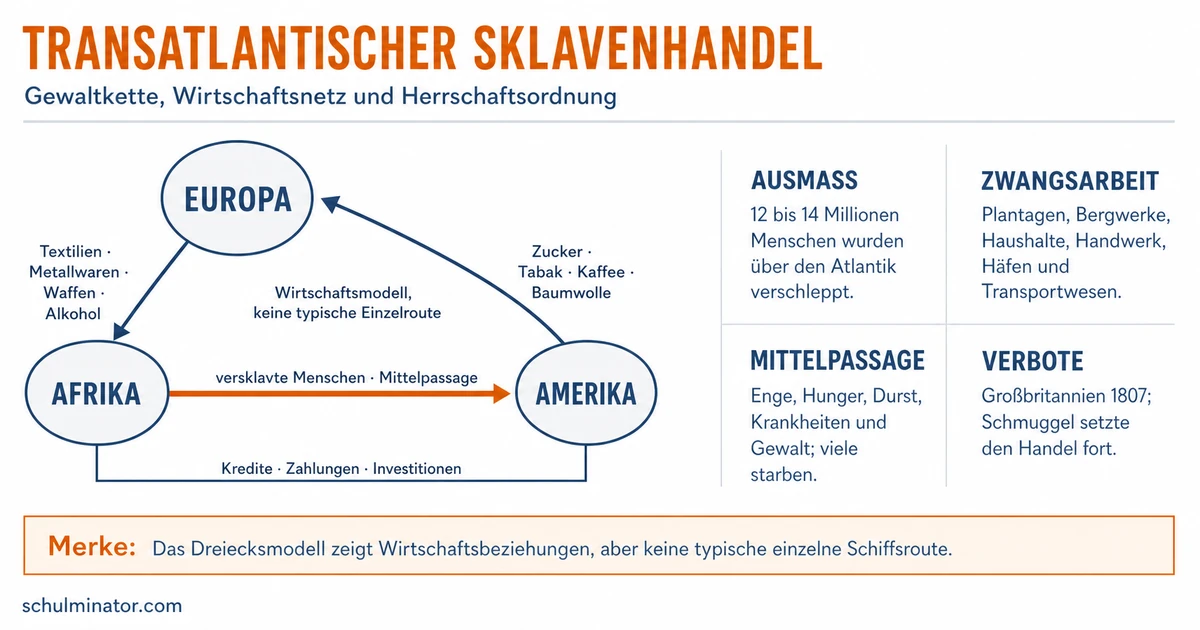 Atlantischer Sklavenhandel: Ablauf und Folgen