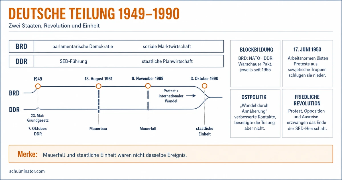 BRD und DDR im Abitur: Vergleich und Einheit