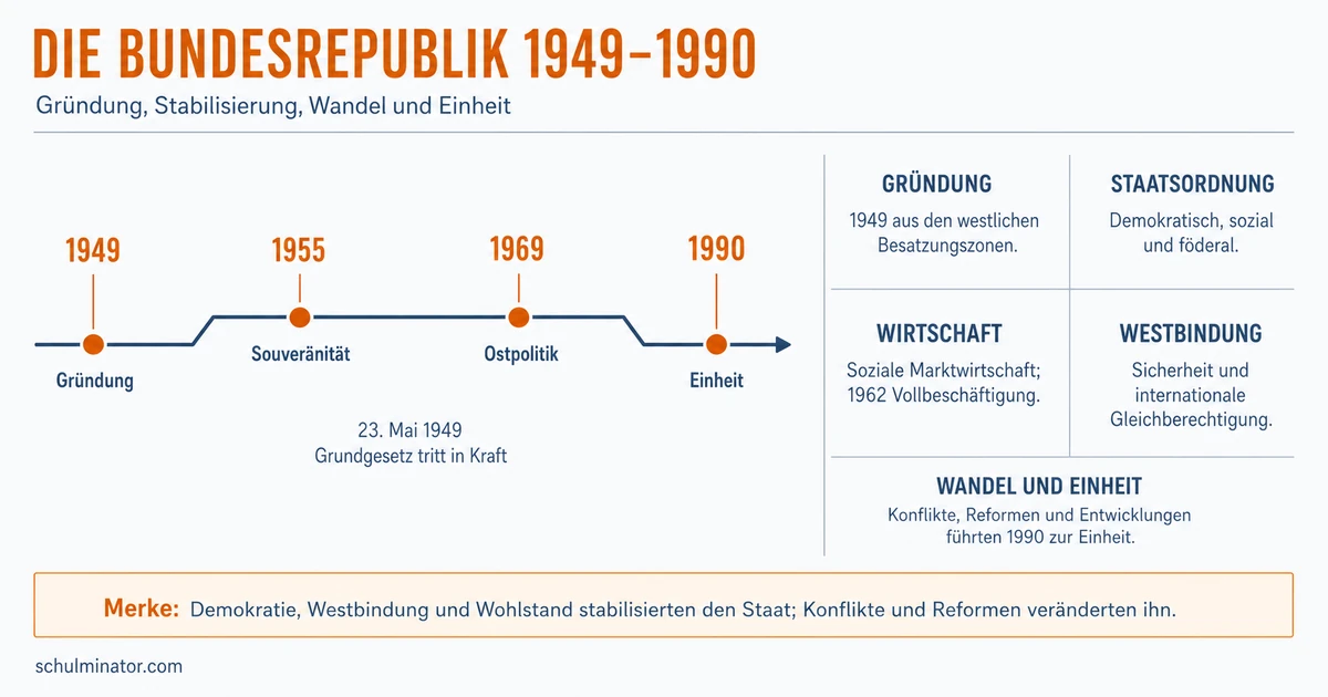 Bundesrepublik Deutschland 1949–1990 erklärt