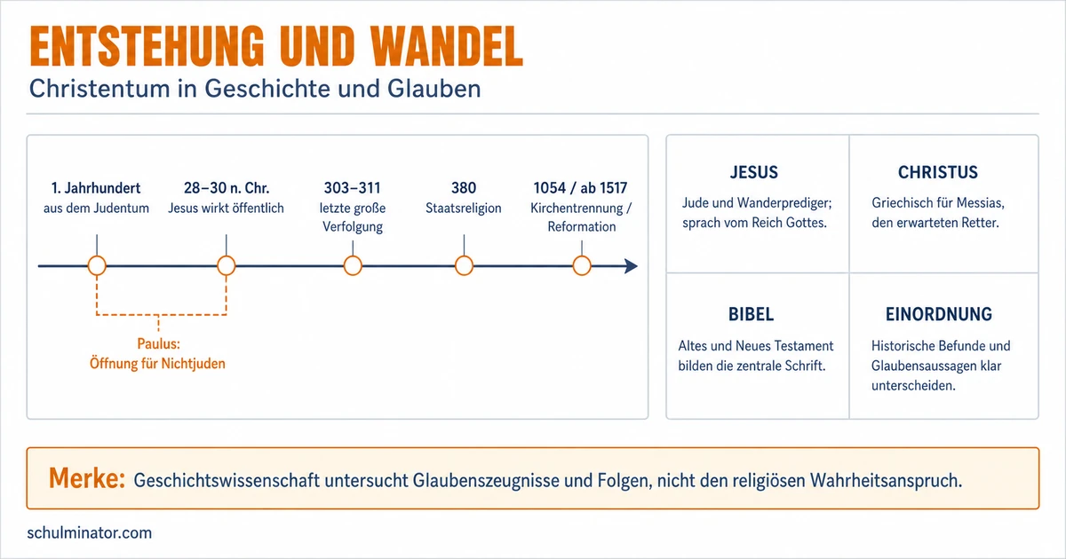 Christentum: Glaube, Entstehung und Geschichte