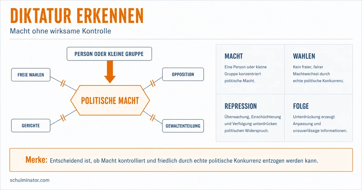 Diktatur: Merkmale, Entstehung und Folgen