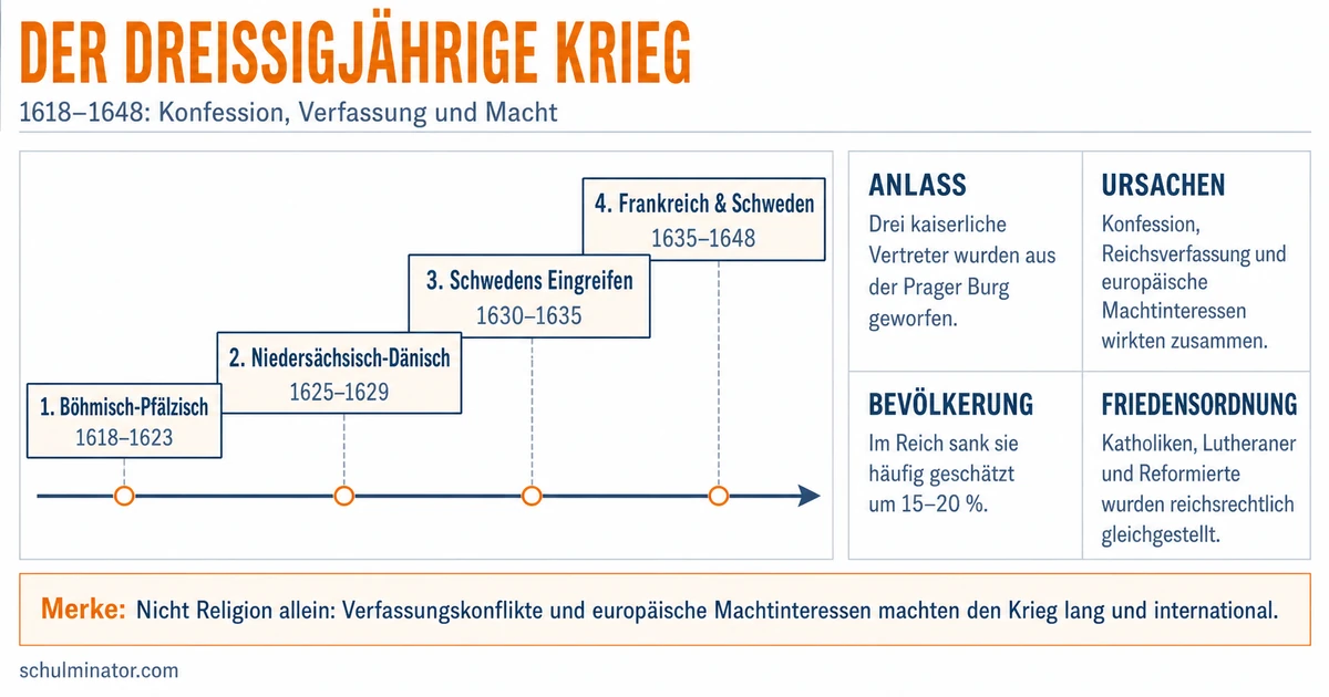 Dreißigjähriger Krieg: Ursachen, Verlauf, Folgen