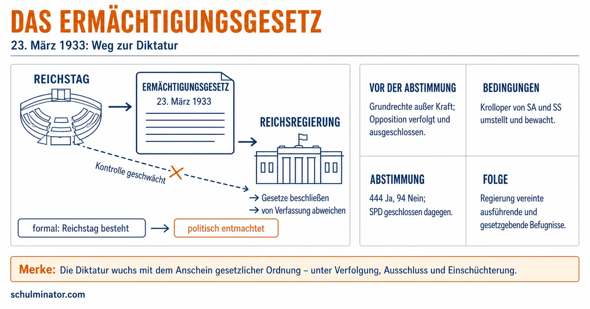 Ermächtigungsgesetz 1933: Weg in die NS-Diktatur