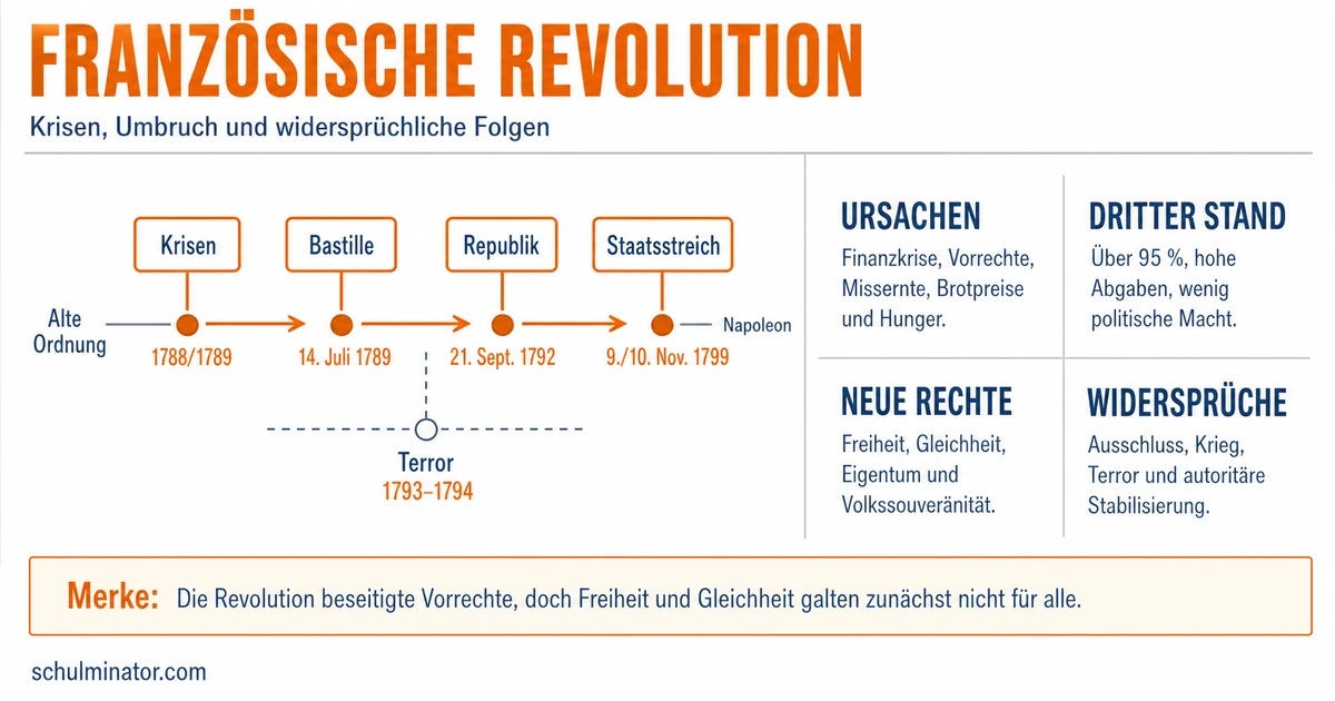 Französische Revolution: Ursachen, Verlauf, Folgen