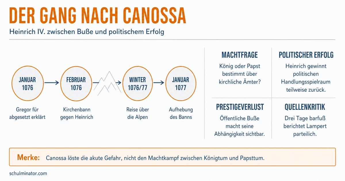 Gang nach Canossa: Demütigung oder kluge Taktik?