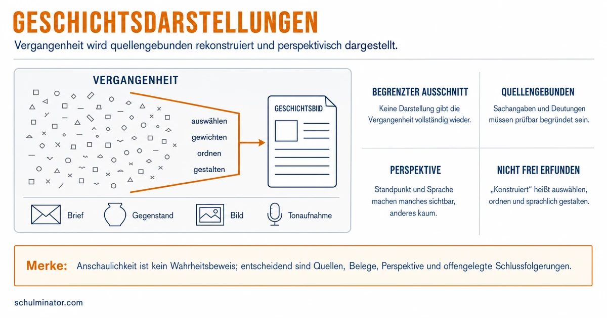 Geschichtsdarstellung analysieren und beurteilen