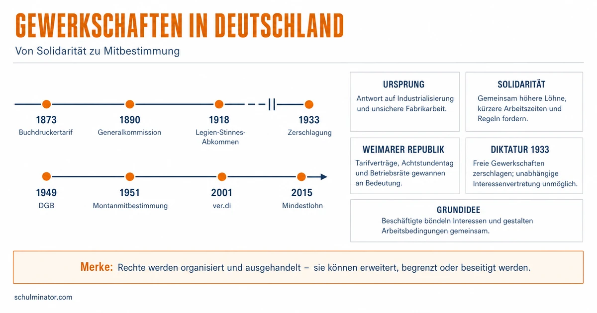 Geschichte der Gewerkschaften in Deutschland
