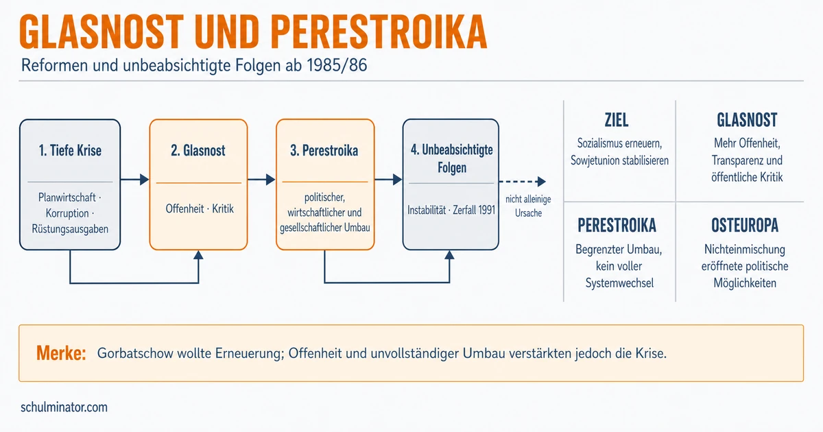 Glasnost und Perestroika einfach erklärt