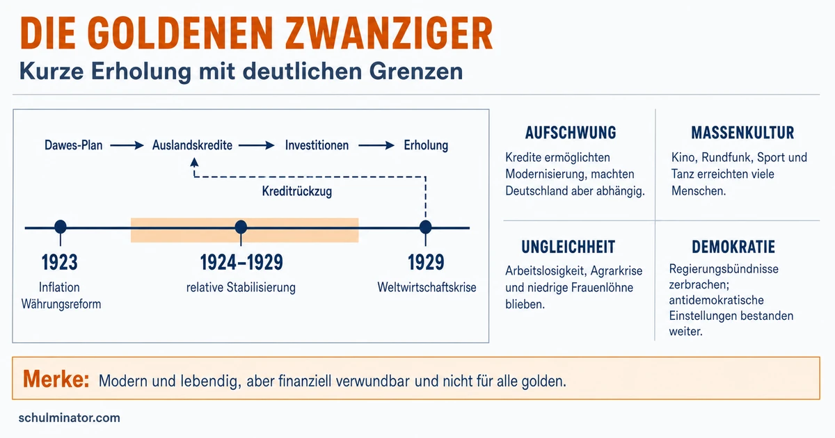 Goldene Zwanziger: Aufschwung und Schattenseiten
