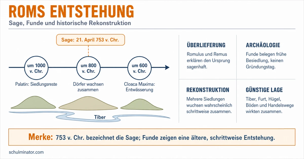 Gründung Roms: Sage und historische Entstehung