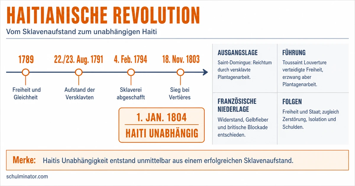 Haitianische Revolution: Ursachen, Verlauf, Folgen
