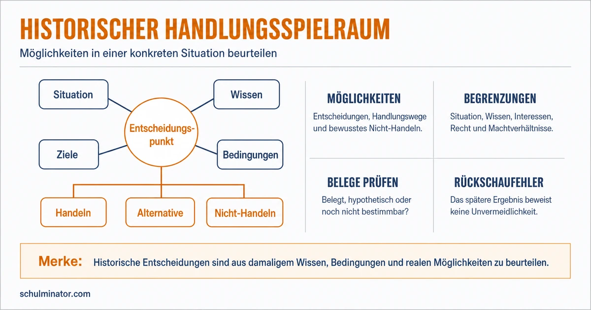Handlungsspielraum in Geschichte untersuchen