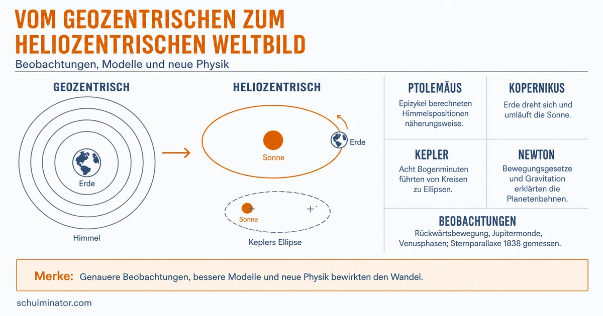 Heliozentrisches Weltbild: Entwicklung und Belege
