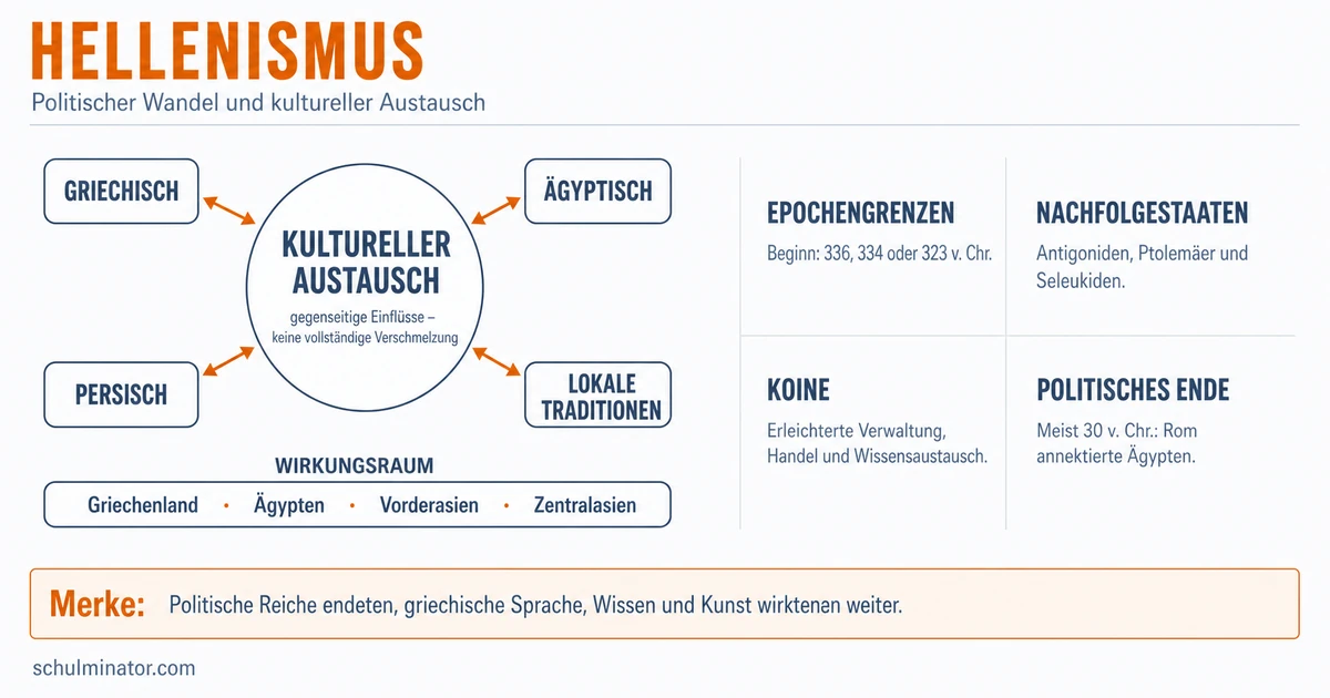 Hellenismus: Epoche, Diadochen und kulturelle Wirkung