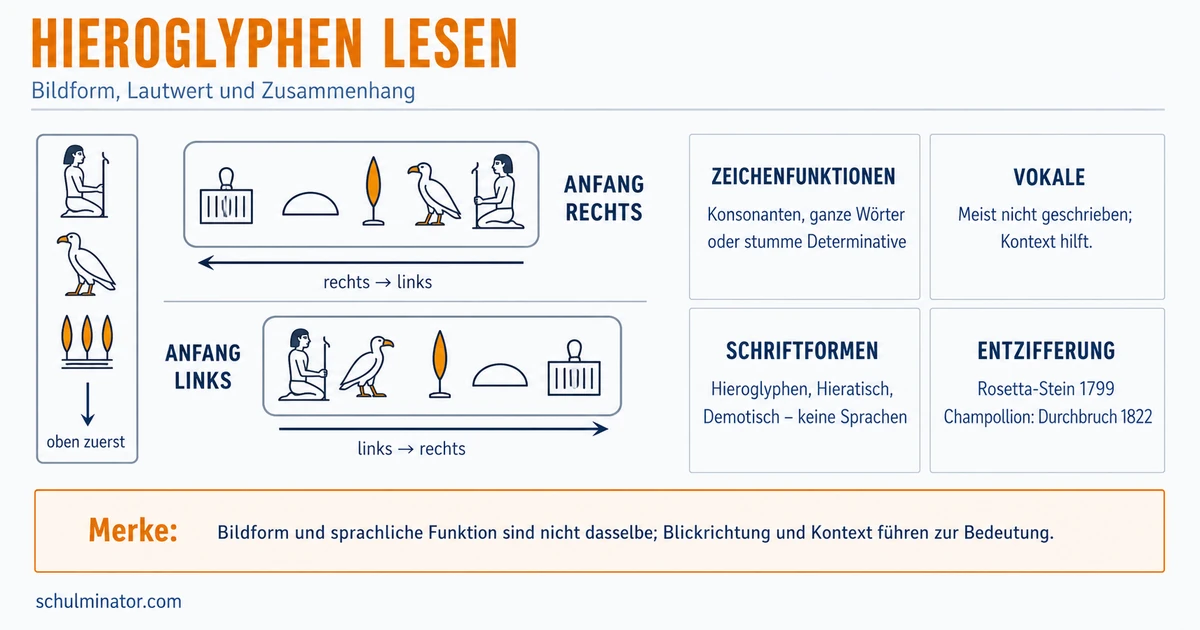 Hieroglyphen: Schrift im alten Ägypten verstehen