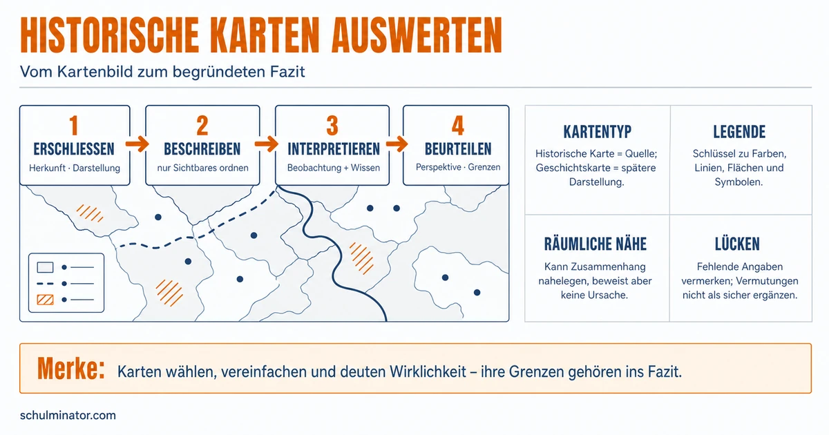 Historische Karte auswerten: Methode und Beispiel