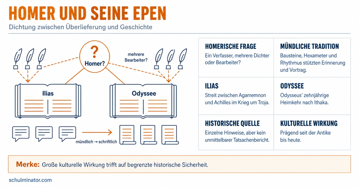 Homer: Dichter, Epen und die Homerische Frage