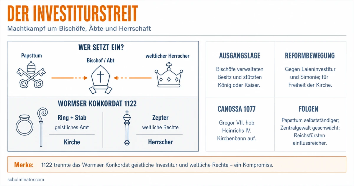 Investiturstreit einfach erklärt