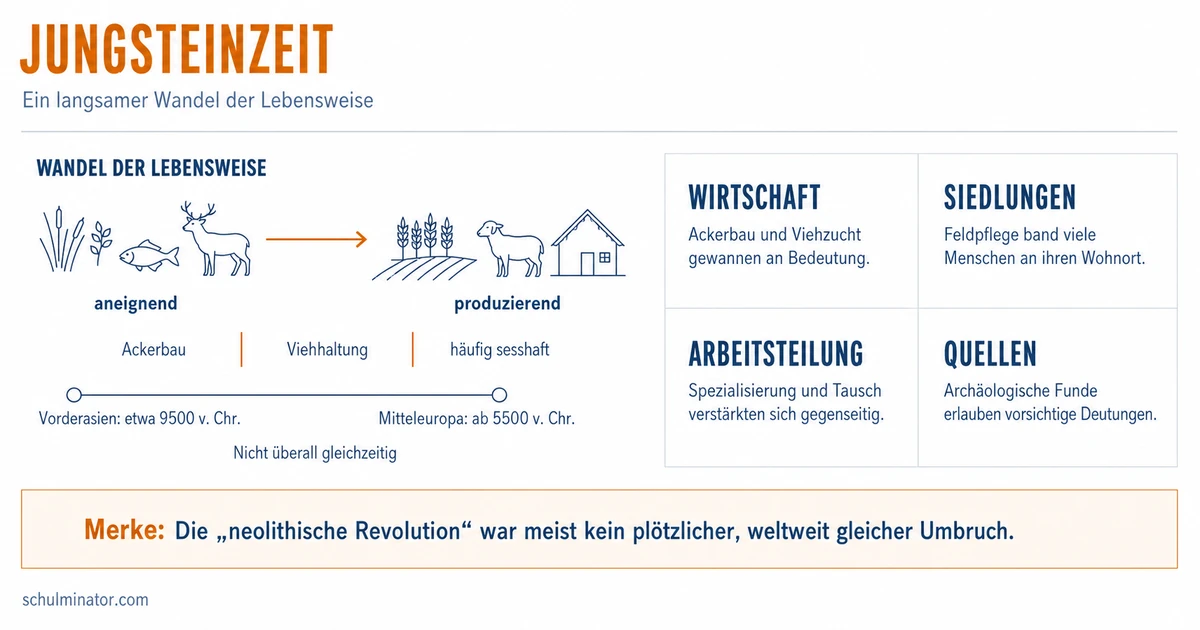 Jungsteinzeit: Sesshaftigkeit und Wandel