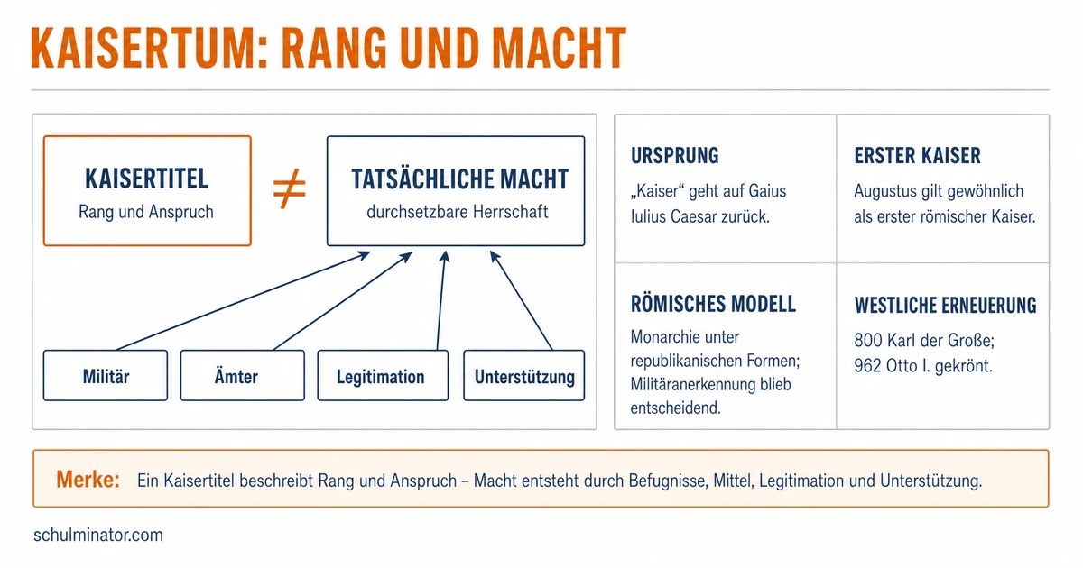 Kaiser: Ursprung, Macht und Wandel des Titels
