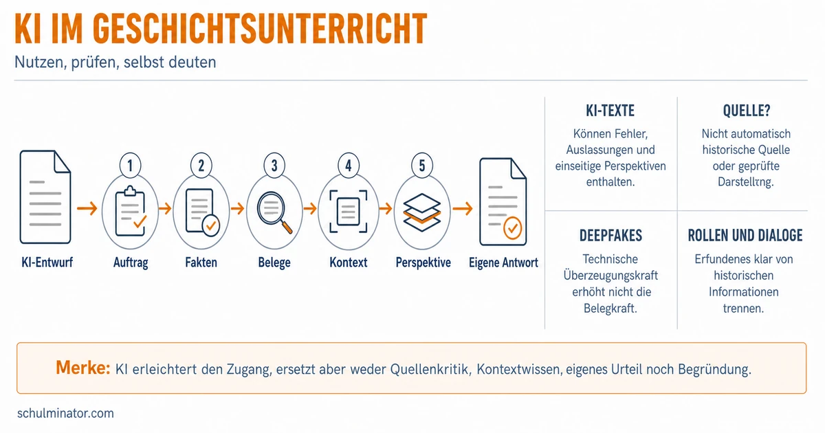 KI im Geschichtsunterricht kritisch nutzen