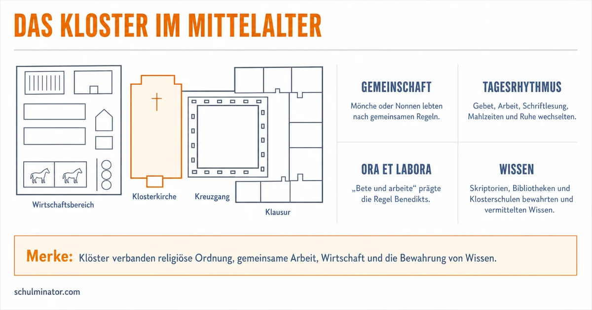 Kloster im Mittelalter: Leben, Arbeit und Wissen