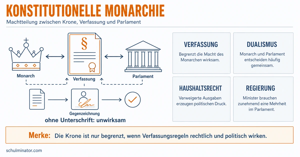 Konstitutionelle Monarchie einfach erklärt