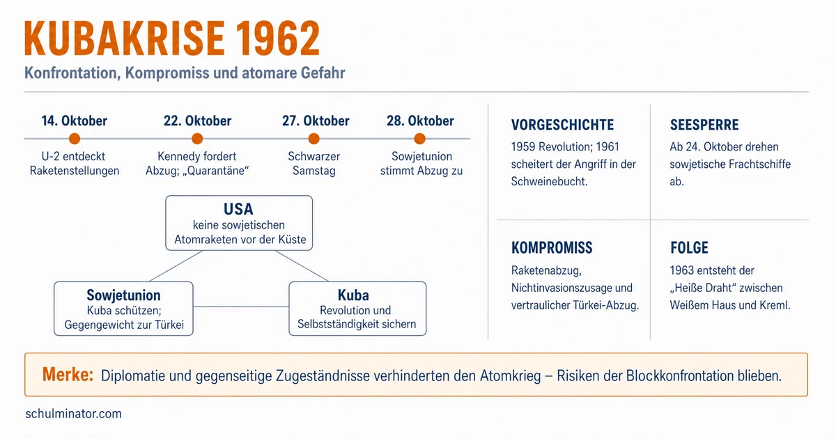 Kubakrise 1962: Ursachen, Verlauf und Folgen