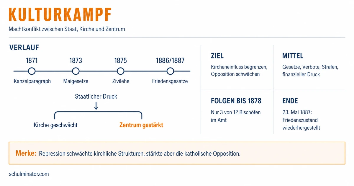 Kulturkampf: Bismarcks Politik einfach erklärt