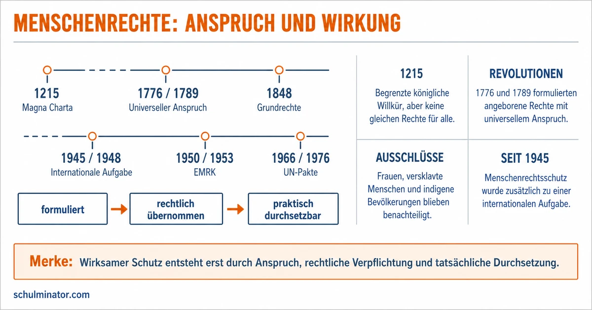 Geschichte der Menschenrechte: Wendepunkte und Grenzen