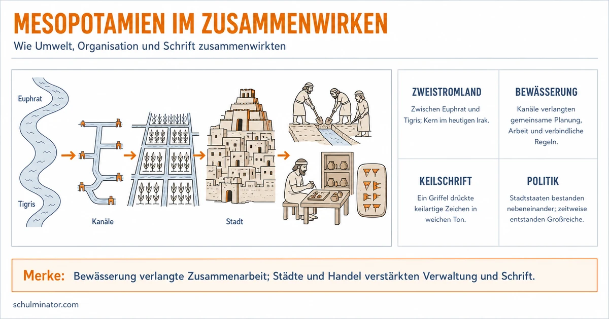 Mesopotamien: Das Zweistromland einfach erklärt